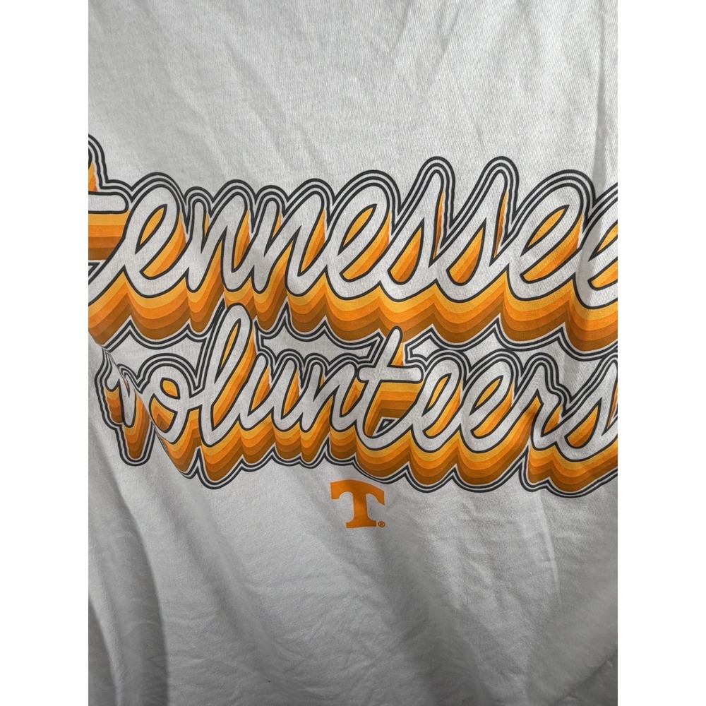 Tennessee Vols Fanatics Shirt Womens Small White Strip - Picture 2 of 8